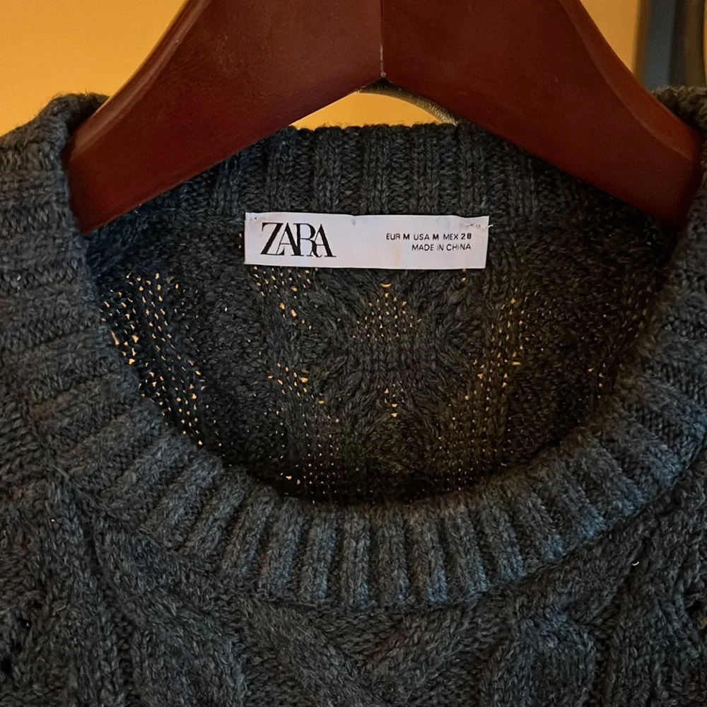 ZARA Cable Knit Sweater - Picture 5 of 7